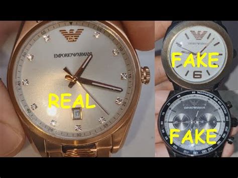 armani fake vs real watch|how to verify armani watch.